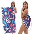 Microfiber Beach Towel Cinch Backpack | https://www.bestnamebadges.com