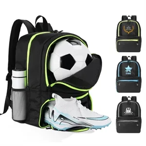 Soccer Basketball Backpack With Ball And Shoes Compartment