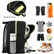 Soccer Basketball Backpack With Ball And Shoes Compartment | https://www.bestnamebadges.com