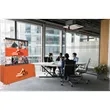 6' Straight Splash Tabletop Face Kit (Recycled Polyester) | https://www.bestnamebadges.com