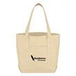 Small 24 Oz. Recycled Cotton Canvas Yacht Tote Bag | https://www.bestnamebadges.com