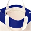 Striped Canvas Tote | https://www.bestnamebadges.com