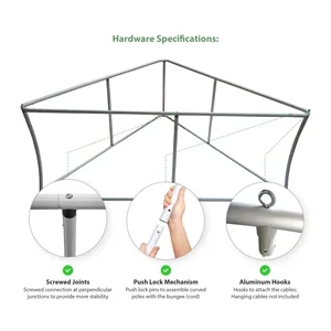 8' Triangular Hanging Banner - Hardware