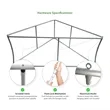10' Triangular Hanging Banner Kit (Hardware + Banner) | https://www.bestnamebadges.com