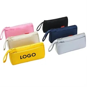 Double Zipper Portable Pouch Pencil Case | https://www.bestnamebadges.com