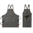 Denim Aprons with Cross Back Adjustable Straps | https://www.bestnamebadges.com