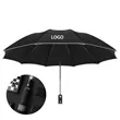 LED Lights Reverse Folding Umbrella with Reflective Strips | https://www.bestnamebadges.com
