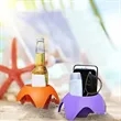 Custom Logo Beach Drink Holder Set Stackable & Sand-Free | https://www.bestnamebadges.com