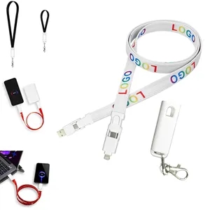 6 in 1 USB Lanyard Charging Cable