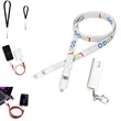 6 in 1 USB Lanyard Charging Cable | https://www.bestnamebadges.com