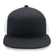 6 Panel Snapback Poly Twill Trucker Cap with Flat Bill | https://www.bestnamebadges.com