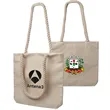 Pristine Cove Canvas Tote Bag W/ Rope Handles | https://www.bestnamebadges.com