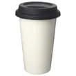 11 oz. Double Wall Ceramic Custom Tumblers W/ Lid | https://www.bestnamebadges.com