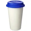 11 oz. Double Wall Ceramic Custom Tumblers W/ Lid | https://www.bestnamebadges.com