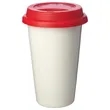 11 oz. Double Wall Ceramic Custom Tumblers W/ Lid | https://www.bestnamebadges.com