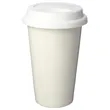 11 oz. Double Wall Ceramic Custom Tumblers W/ Lid | https://www.bestnamebadges.com