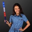 Red White & Blue LED Light Batons | https://www.bestnamebadges.com