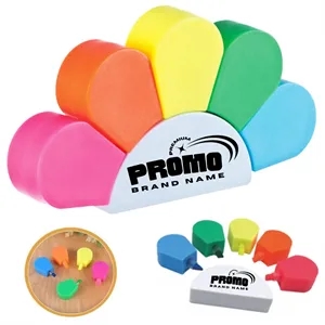 5 in 1 Flower Watercolor Fluorescent Pen Petals Highlighters