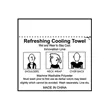 12"W x 32"H - Cooling Towel - "The Rainer" | https://www.bestnamebadges.com