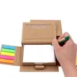 Eco Sticky Note Set with Pen and Ruler Cover | https://www.bestnamebadges.com