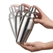 11pcs Stainless Steel Cocktail Shaker Set Bartender Kit | https://www.bestnamebadges.com