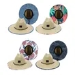 Customized Summer Beach Sun Straw Hats | https://www.bestnamebadges.com
