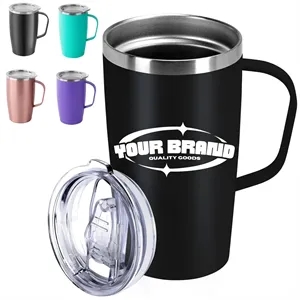 20oz. Stainless Steel Insulated Coffee Mug w/ Handle&Lid