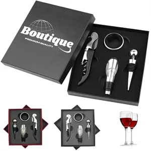 4pcs Stainless Steel Accessory Tool Wine Bottle Opener Set