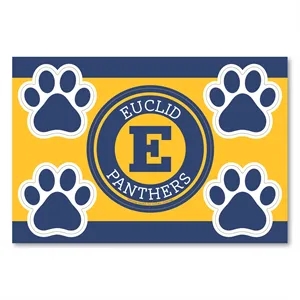 2 in1 Circle Car Magnet with 4 Paw Prints