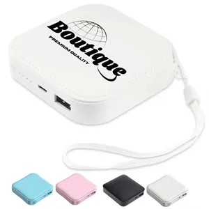 10000mAh Customized Mini Portable With Lanyard Power Bank