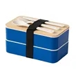 Bamboo Lunch Container Microwavable Food Storage | https://www.bestnamebadges.com