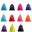 Waterproof Drawstring Gym Backpack With Zipper | https://www.bestnamebadges.com
