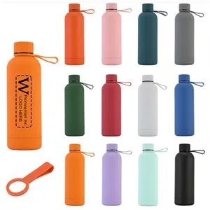 17 oz. Vacuum Insulated Water Bottle with Carrying Strap | https://www.bestnamebadges.com