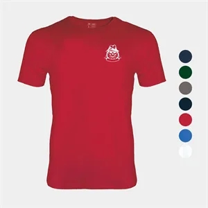 Velvet Jersey Men's Crew Neck Tee with Set-In Sleeves