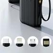 10000mAh Outdoor Mini Solar Power Banks with Built-in Cable | https://www.bestnamebadges.com