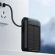 10000mAh Outdoor Mini Solar Power Banks with Built-in Cable | https://www.bestnamebadges.com