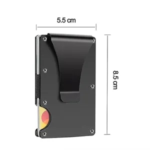 RFID Metal Slim Credit Card Clip Wallet