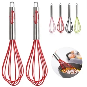 Premium Silicone Cooking Egg Beater Whisk