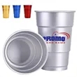 17oz. Custom Stackable Aluminum Cup Beer Mug | https://www.bestnamebadges.com