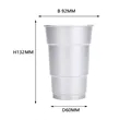 17oz. Custom Stackable Aluminum Cup Beer Mug | https://www.bestnamebadges.com