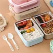 Compartment Leak Proof Bento Box Set w/ Cutlery | https://www.bestnamebadges.com