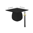 2025 Tassel Matte Graduation Cap for High School & Bachelor | https://www.bestnamebadges.com