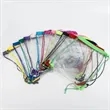 Clear PVC Drawstring Bag Packbag | https://www.bestnamebadges.com