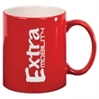 11 oz Ceramic Round LazerMug | https://www.bestnamebadges.com
