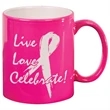 11 oz Ceramic Round LazerMug | https://www.bestnamebadges.com