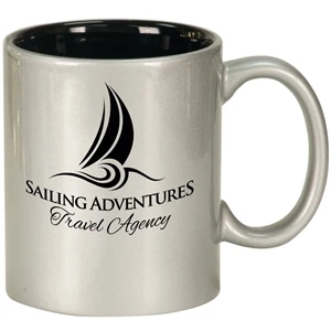 11 oz Ceramic Round LazerMug