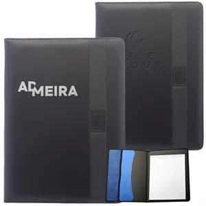 Leather Journal with Color Block Strap and Pen loop | https://www.bestnamebadges.com