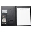 Leather Portfolio Journal W/ Notepad & Calculator | https://www.bestnamebadges.com