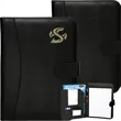 Leather Portfolio Journal w/ Magnet Closure & Pen Loop | https://www.bestnamebadges.com