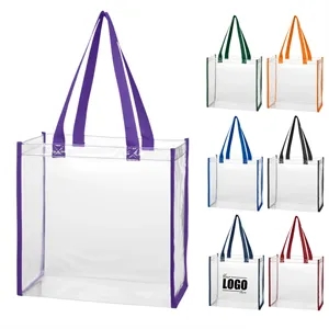 PVC Clear Tote Bag | https://www.bestnamebadges.com